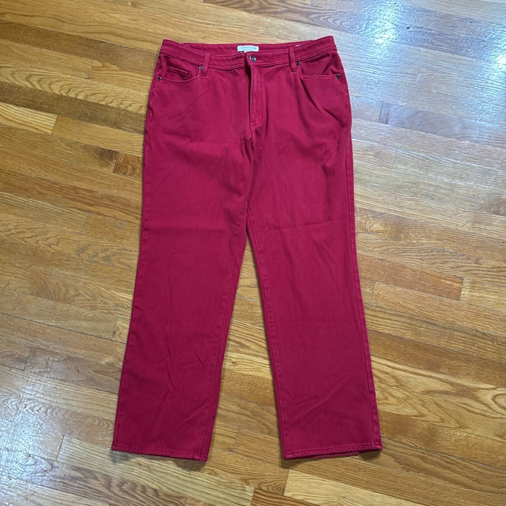 Coldwater Creek Classic Cut Red Jeans